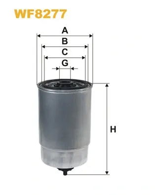 Filtro de combustible WF8277 WIX