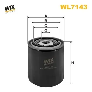 Filtro de aceite WL7143 WIX