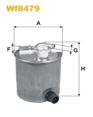 Filtro de combustible WF8479 WIX