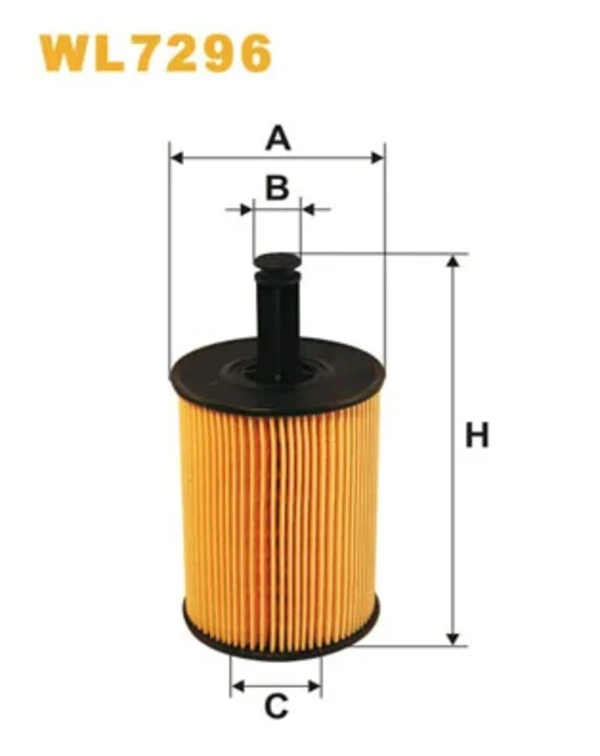 WL7296 WIX filtro de aceite