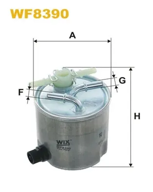 Filtro de combustible WF8390 WIX