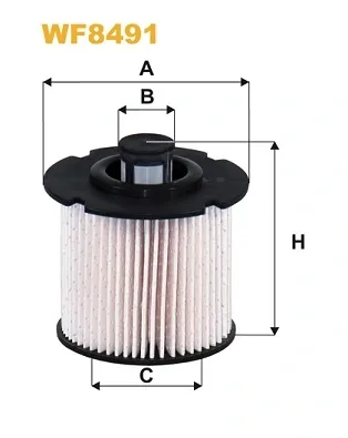 Filtro de combustible WF8491 WIX