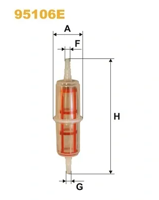 Filtro de combustible 95106E WIX