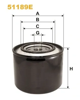 Filtro de aceite 51189E WIX