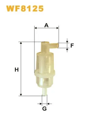 Filtro de combustible WF8125 WIX