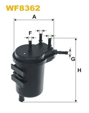 Filtro de combustible WF8362 WIX