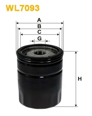 Filtro de aceite WL7093 WIX