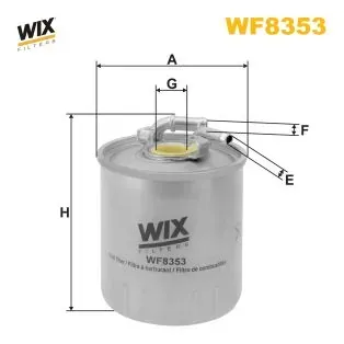Filtro de combustible WF8353 WIX
