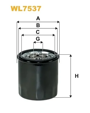 Filtro de aceite WL7537 WIX
