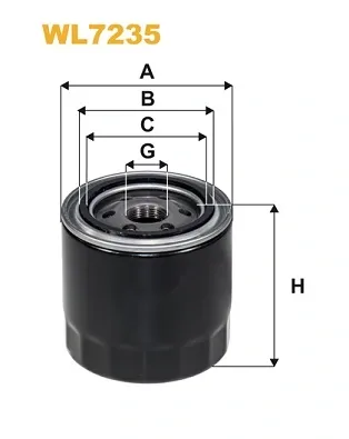 Filtro de aceite WL7235 WIX