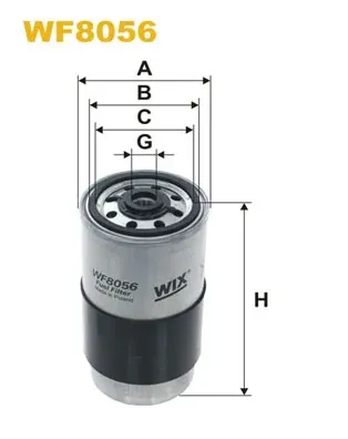 Filtro de combustible WF8056 WIX