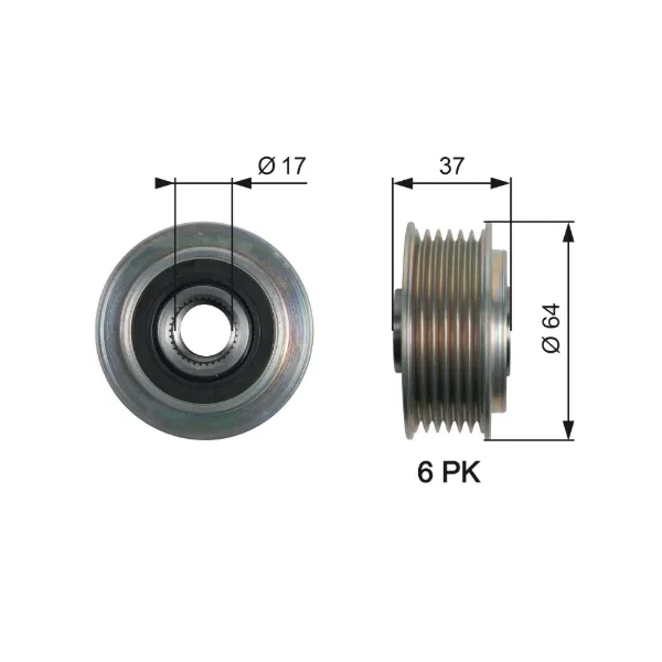 Polea alternador Mazda CX-7 ER