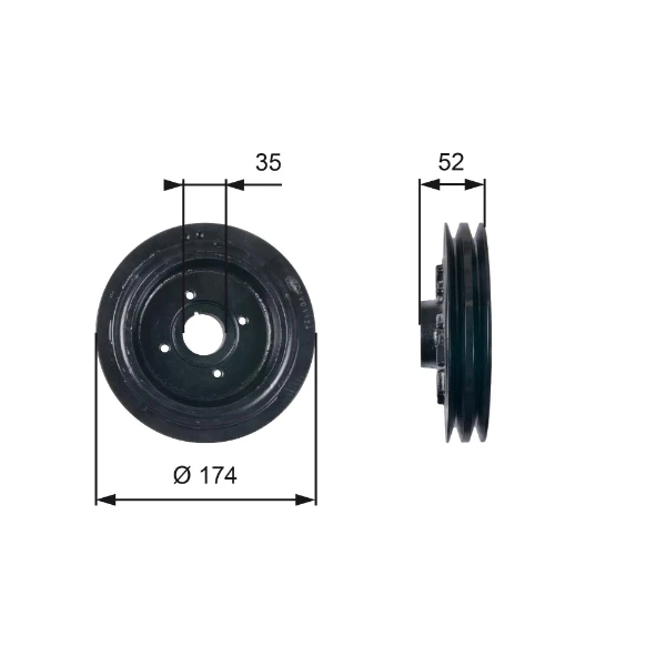 Polea cigueñal Mitsubishi L 300 (P0W, P1W)