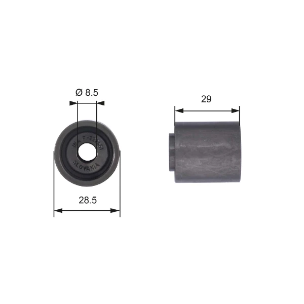 Rodillo intermedio de correa dentada Audi A4 Avant B5 (8D5)