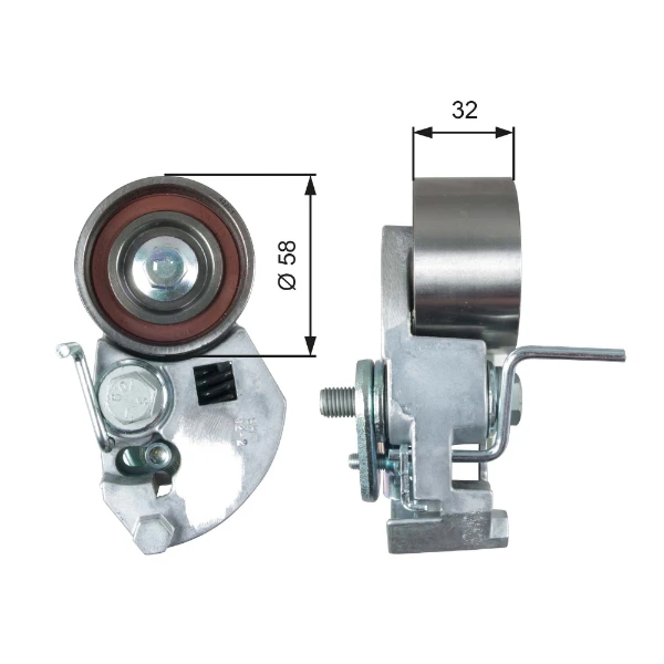 Tensor, correa dentada Hyundai Matrix (FC)