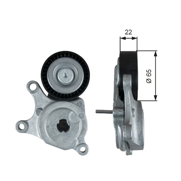 Tensor de la correa trapecial poli v на Mercedes B (W247)