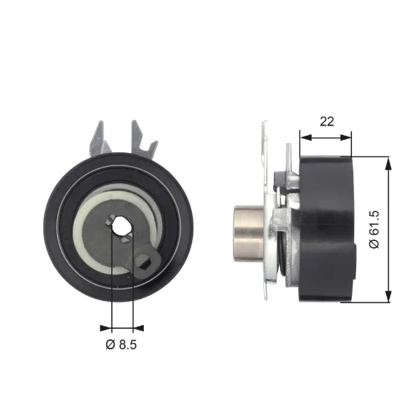 Tensor correa distribución T43061 Gates