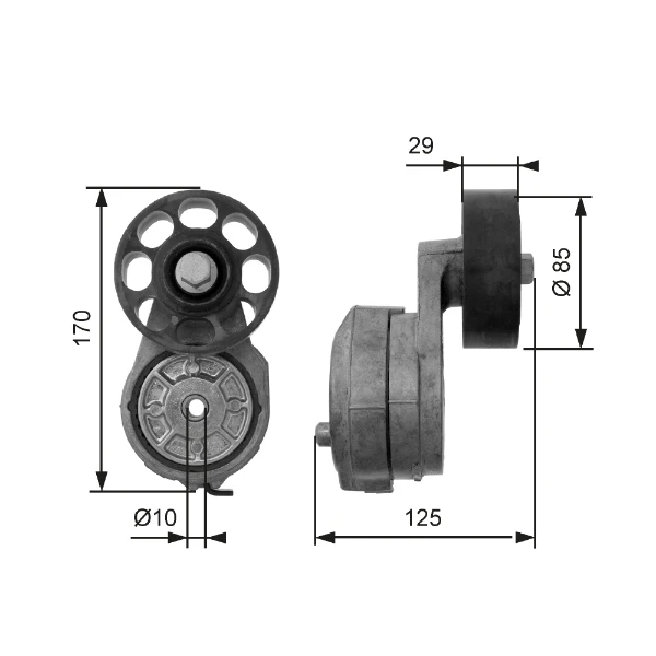 Tensor de correa, correa poli V Land Rover Discovery 1 (LG, LJ)