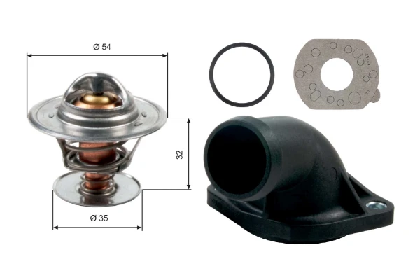 Brida del sistema de refrigeración (triple) Audi A5 (8T3)
