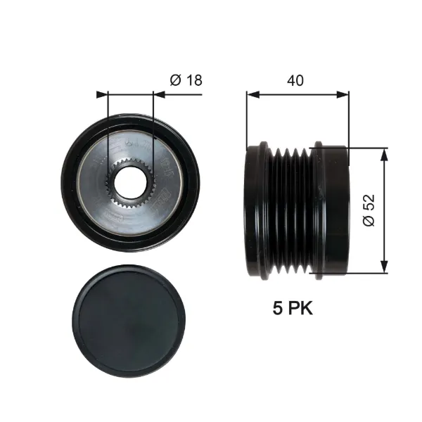 Polea alternador Mercedes A W176