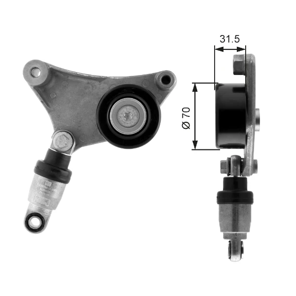 Tensor de correa, correa poli V Toyota Previa (ACR50)