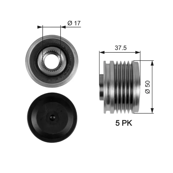 Polea alternador Mitsubishi Colt VI