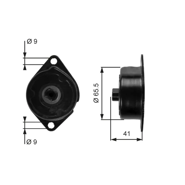 Tensor de correa poli V Skoda Felicia II