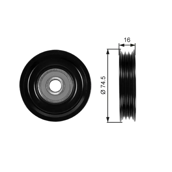 Polea tensora correa poli V Nissan Note E11