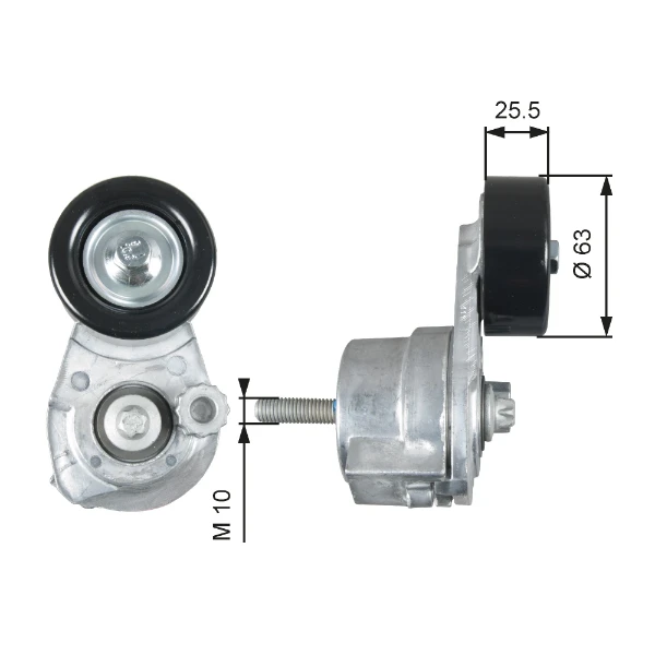 Tensor de correa, correa poli V Opel Insignia A (G09)