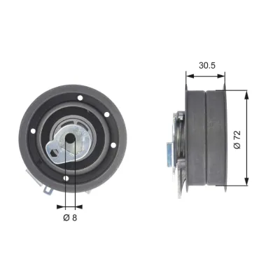 Tensor de la correa de distribución GATES T43010