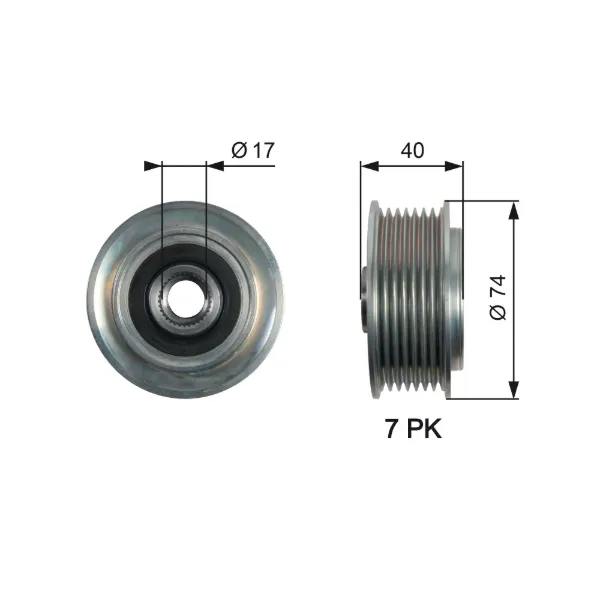 Polea alternador Hyundai H-1 STAREX Starex