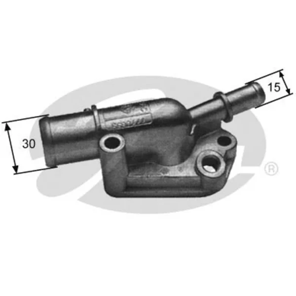Caja del termostato Fiat Punto (176C)
