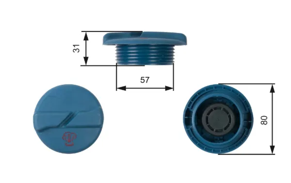 Tapón depósito de refrigerante Seat Inca 6K9