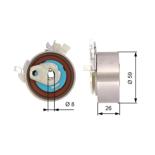 Tensor correa distribución Opel Astra G