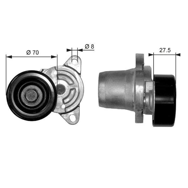 Tensor de correa, correa poli V Hyundai Accent 2 (LC)