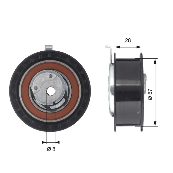 Tensor correa distribución Skoda Felicia II