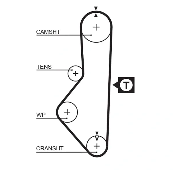 Correa distribución ADM57501 Blue Print