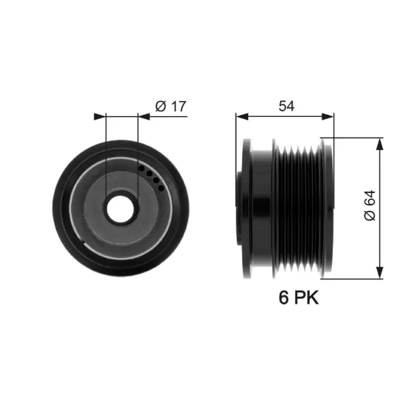 Polea alternador Chrysler Voyager II GS