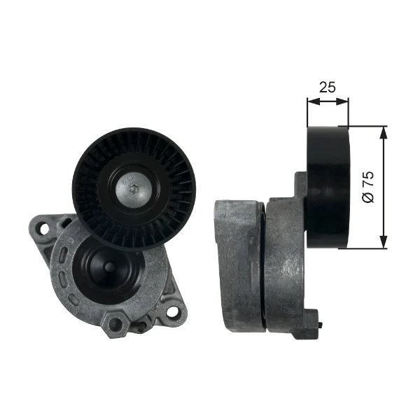 Tensor de correa, correa poli V Mitsubishi Outlander 2 (CW)