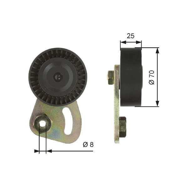 Tensor de correa, correa poli V Rover 75 (RJ)