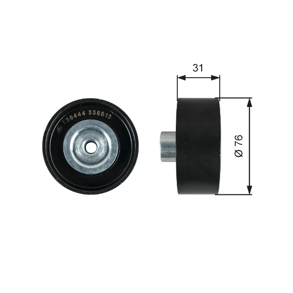 Rodillo, correa trapecial poli V Ford Transit (V347/8)