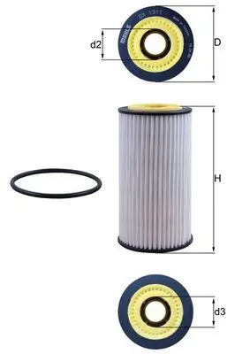 Filtro de aceite OX1311D Mahle Original