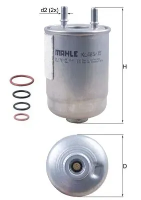 Filtro de combustible KL48515D Mahle Original