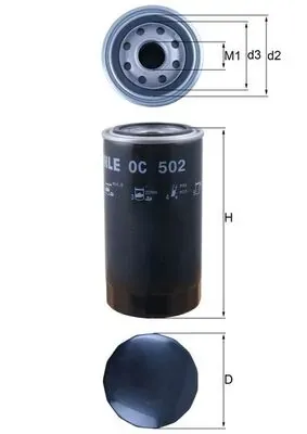Filtro de aceite OC502 Mahle Original