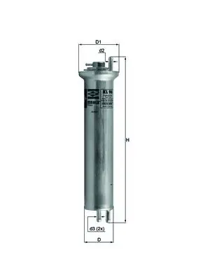 Filtro de combustible KL96 Mahle Original
