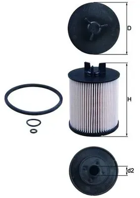 Filtro de combustible KX861D Mahle Original