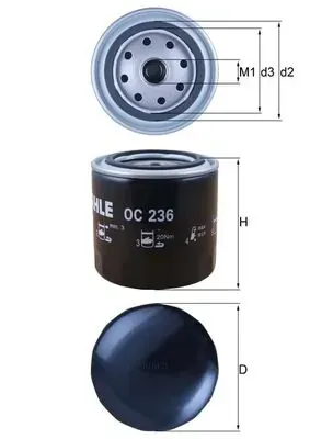 Filtro de aceite OC236 Mahle Original