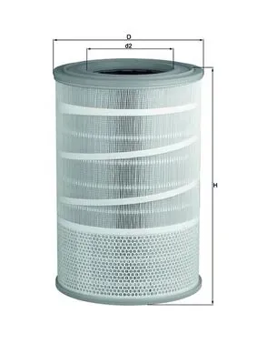 Filtro de aire LX2068 Mahle Original