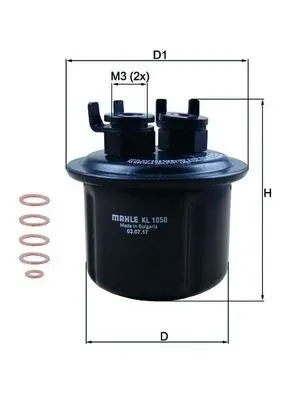 Filtro de combustible KL1050D Mahle Original