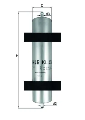 Filtro de combustible KL478 Mahle Original